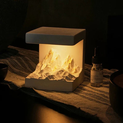 Snow Mountain Night Light and Diffuser Stone